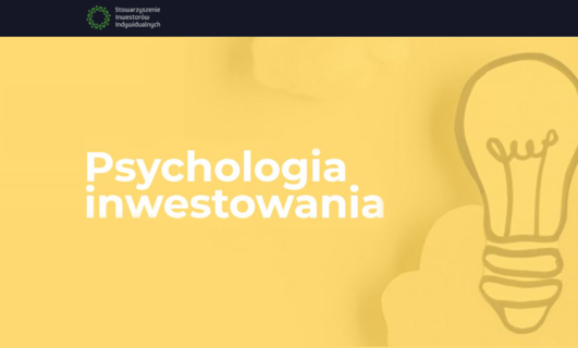 Szkolenie „Psychologia Inwestowania” na preferencyjnych warunkach dla Członków UK+